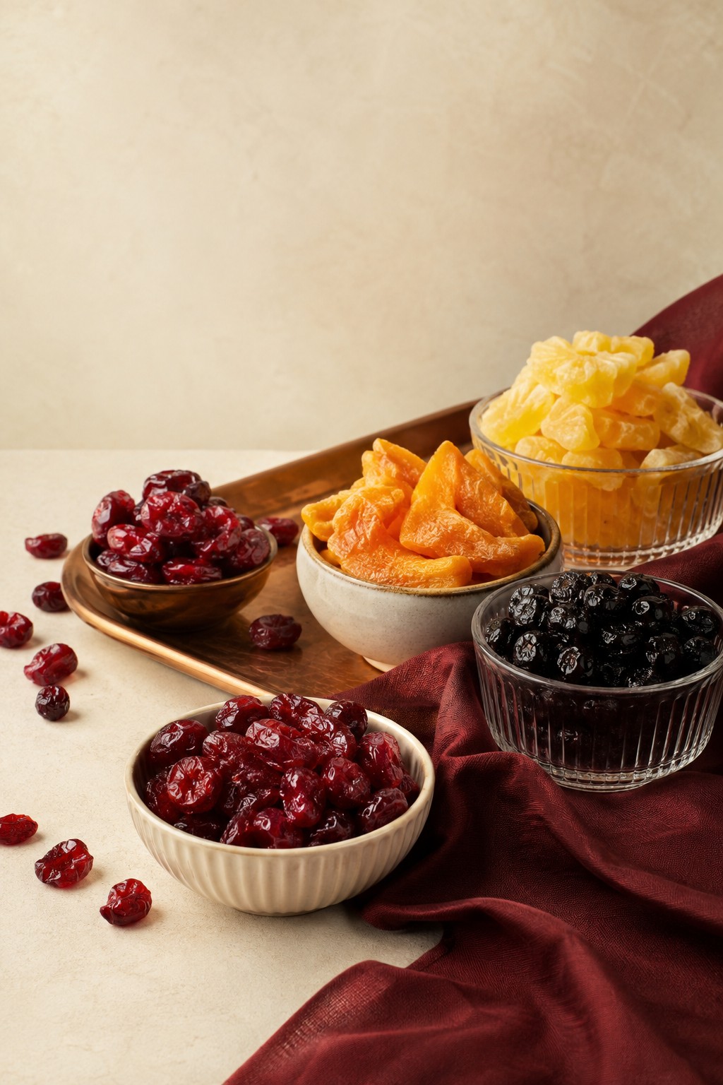 Infused dried fruits